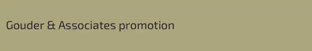 Gouder & Associates promotion